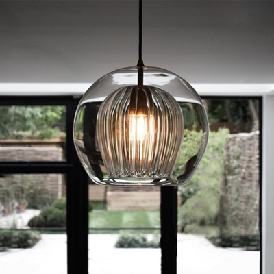 Nordic Led Glass Pendant Light Modern Kitchen Hanging Lights Bar Industrial Lamp(WH-GP-87)