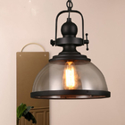 Vintage Industrial glass Pendant Lights Loft iron antique Hanging Lamp(WH-GP-89)