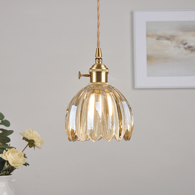 Modern Glass Pendant Light Clear Flower Pendant Lamp living dinning room hanging lamp(WH-GP-99)