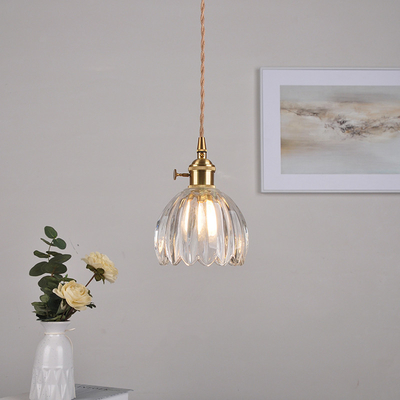 Modern Glass Pendant Light Clear Flower Pendant Lamp living dinning room hanging lamp(WH-GP-99)