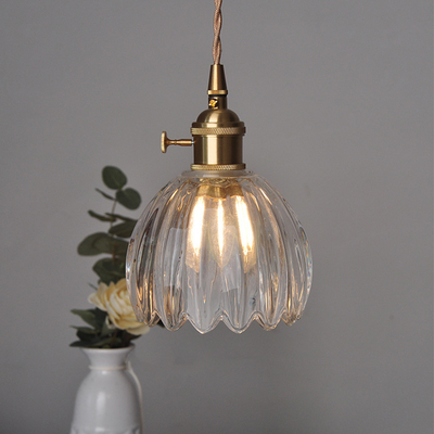 Modern Glass Pendant Light Clear Flower Pendant Lamp living dinning room hanging lamp(WH-GP-99)