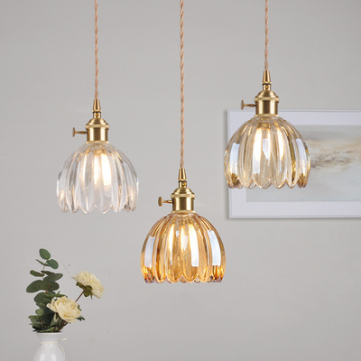 Modern Glass Pendant Light Clear Flower Pendant Lamp living dinning room hanging lamp(WH-GP-99)