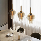 Industrial Style Restaurant Glass Pendant Lamp Vintage Art Champagne Glass Living Room Aisle Bar Light(WH-GP-104)