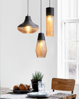Nordic Vintage LED Pendant Lights Glass Art Living Room Bedroom HangLamp Loft Industrial lamp(WH-GP-105)
