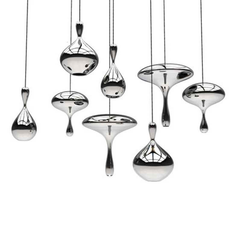 Glass Pendant Lamp Modern Light For Dinning Room Modern silver hanging light(WH-GP-111)