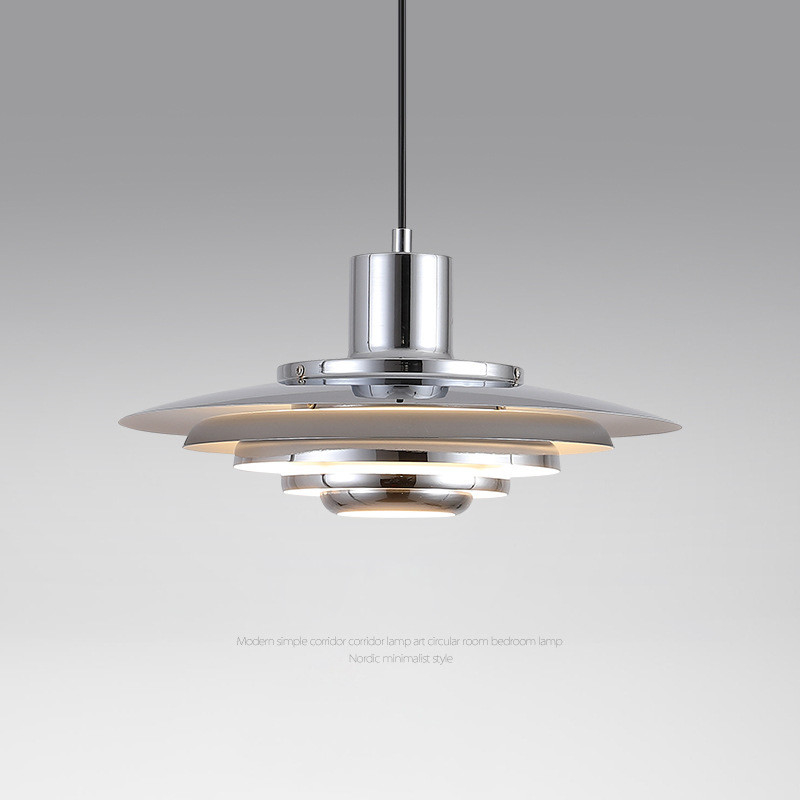 Retro Silver E27 Pendant Light Designer Creativity Decorative Dining Room Bedroom Hanging Light(WH-AP-386)