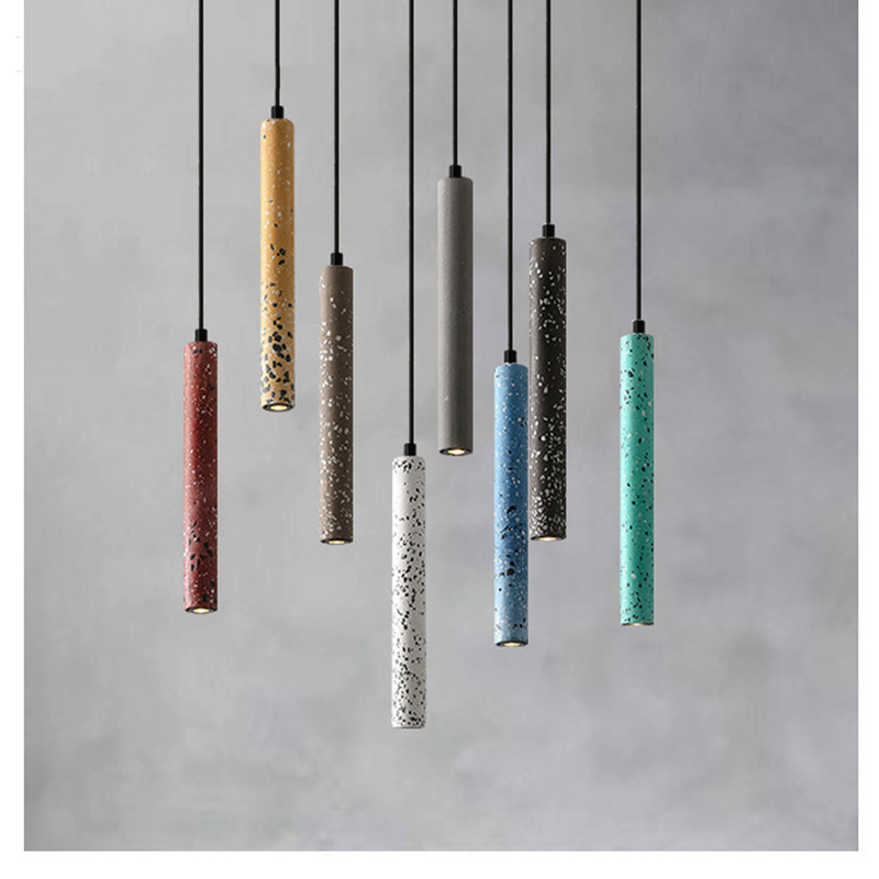 Modern Designer Long Pendant Light Restaurant Bedroom living room BANG Concrete Pendant Lamp（WH-AP-434）