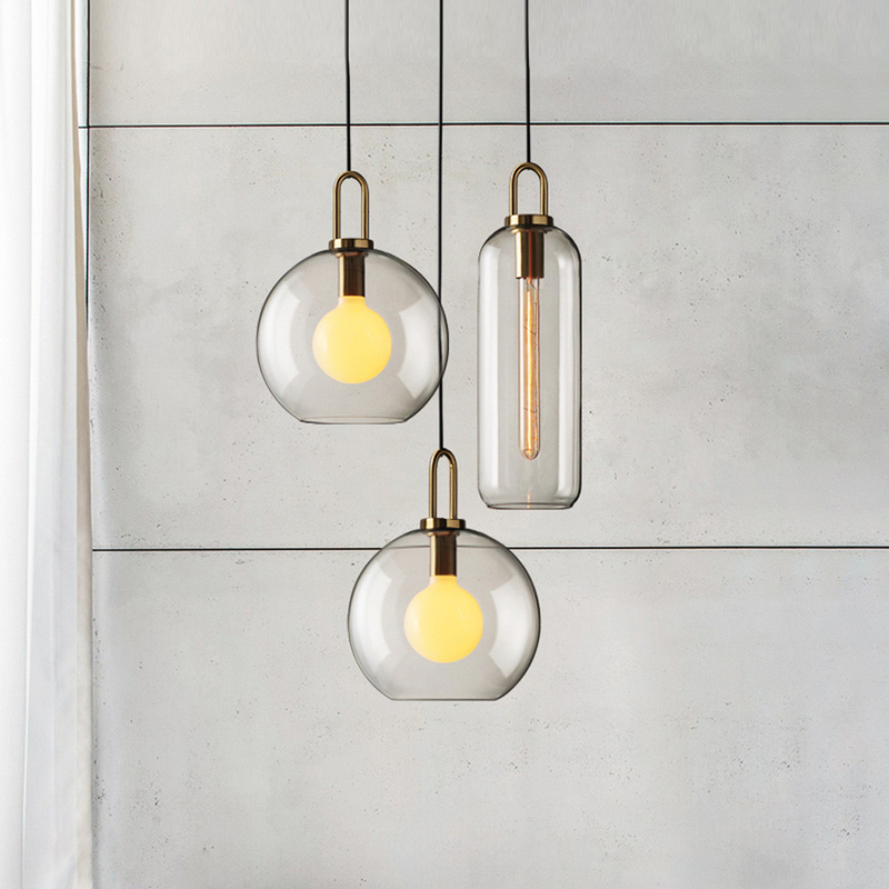Postmodern Ball Pendant Lights Luxury Restaurant Bar Bedroom Bedside Glass Pendant Light（WH-AP-436）