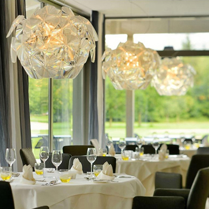 Modern Creative Pendant Light Laser Shell Lights Living Room Dining Room Hope Pendant Lamp（WH-AP-447）