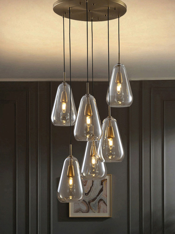Modern Creative Glass Pendant Lamp E14 For Bedroom Cofe Bar Anoli Pendant Lamp（WH-AP-471）