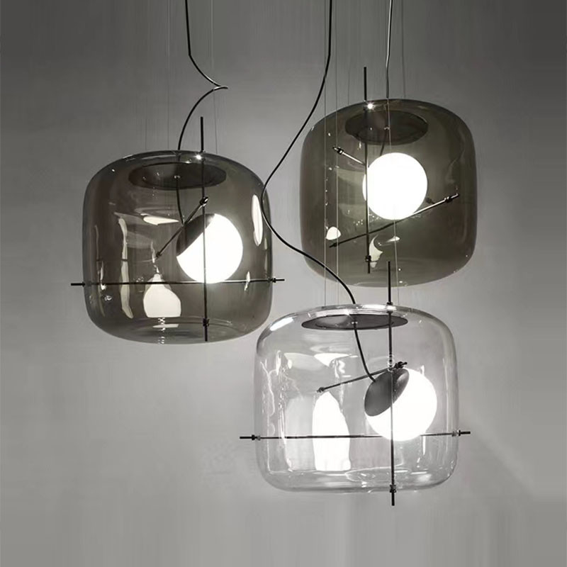 Postmodern Pendant Lamps glass ball lamp Restaurant coffee Bar Plot Pendant Light(WH-GP-132)