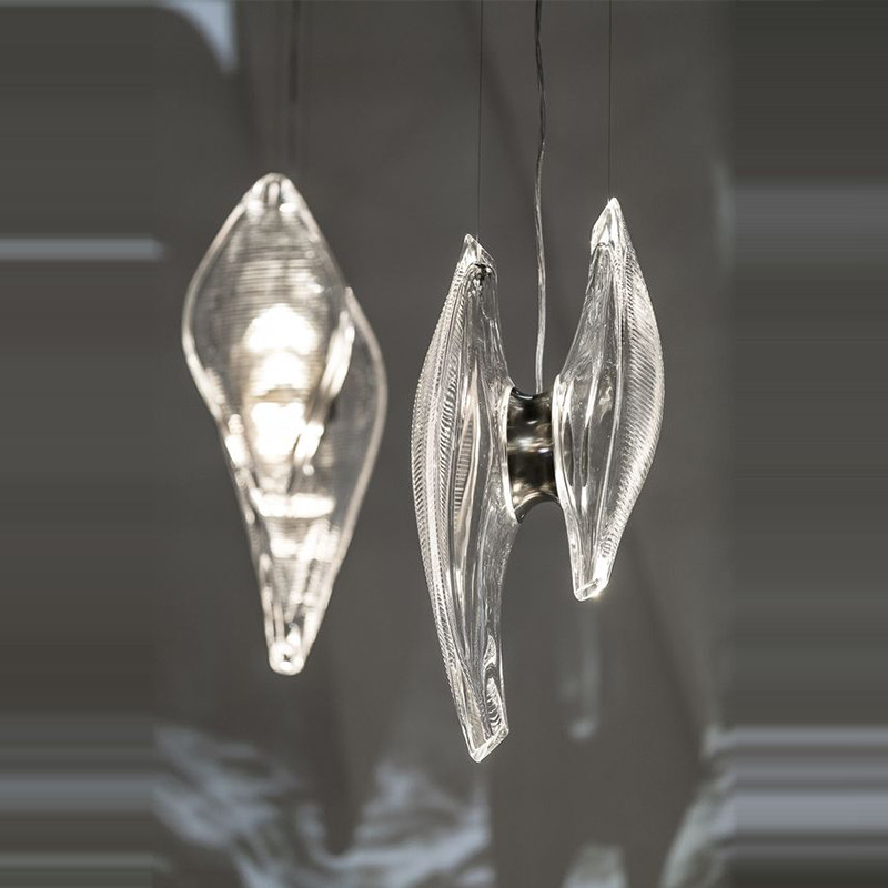 Postmodern Minimalist Art Glass Pendant Lamp Bar Bedroom Cafe Duna Pendant Lamp(WH-GP-141)