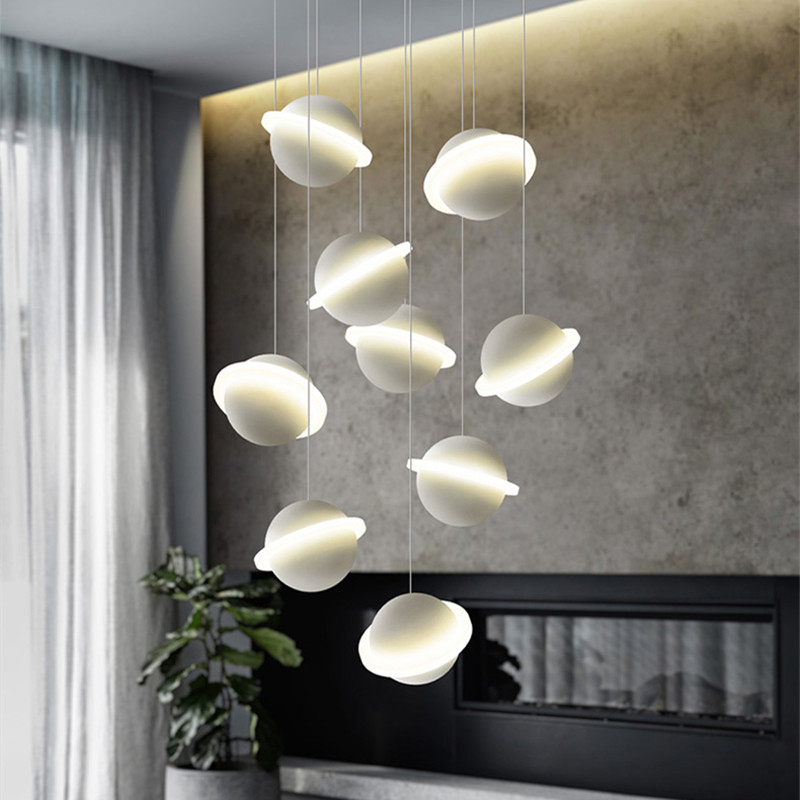 Minimalist Pendant Lights Design Jupiter Hanging Lamp For Living Room Study Bedroom moon lamp(WH-AP-509)