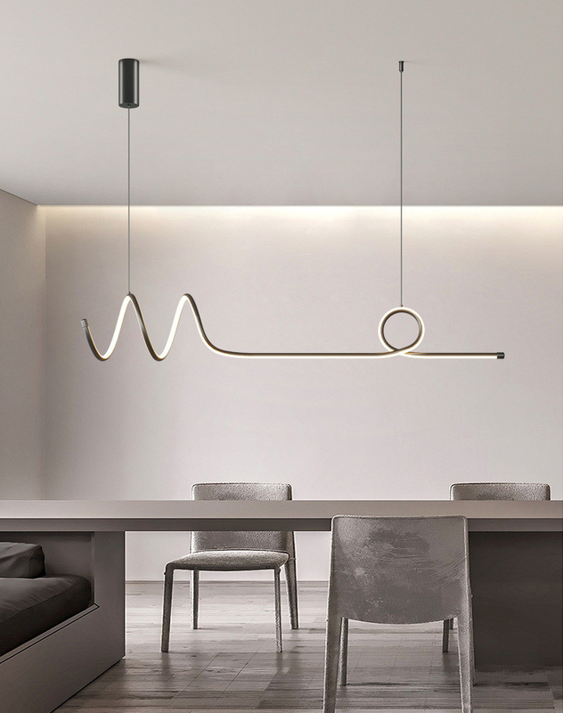 Modern Led Pendant Lights Minimalist Iron Hanging Lamp For Dining Room Study Loft Decor Office lamp(WH-AP-524)