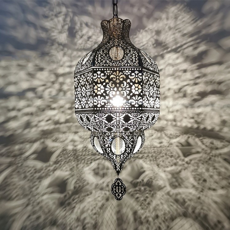 Moroccan Hanging Lamp Arabian Lighting Flame Lustre Oriental Arabic Home Pendant Light(WH-DC-65)