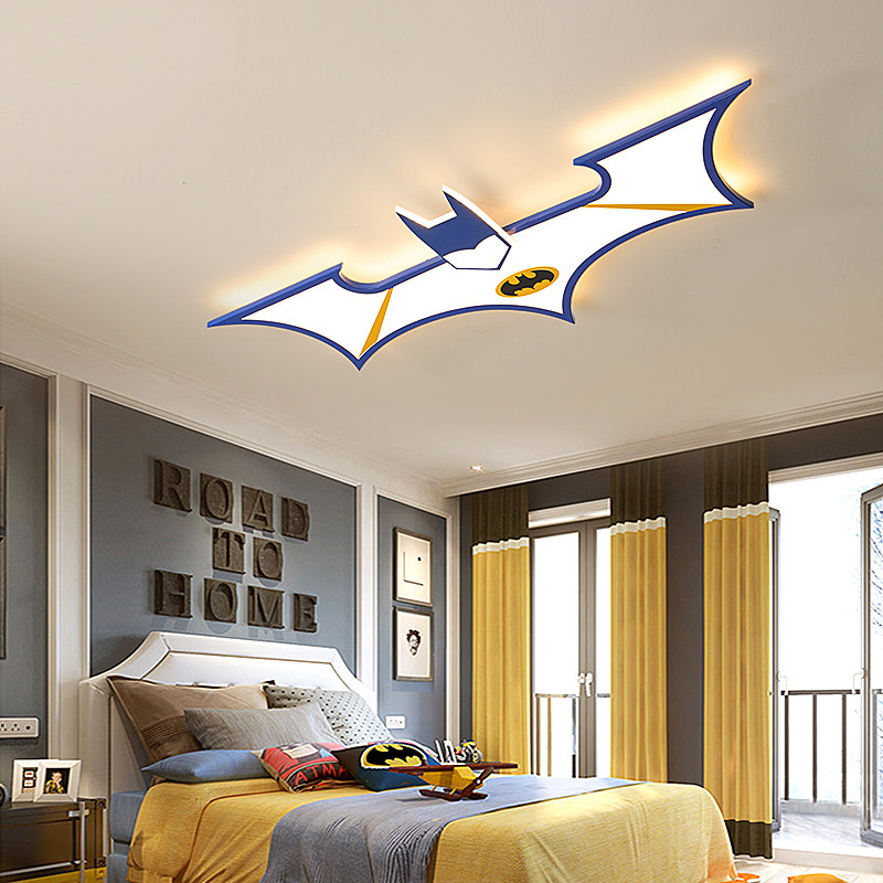 LED Child Chandeliers Study Creative Remote control bat Ceiling Lights(WH-MA-238)