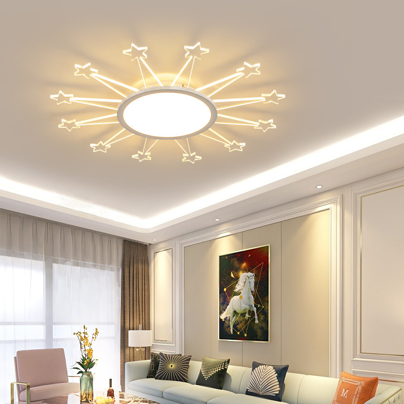 Modern Living Room Acrylic Ceiling Lights Minimalist Creative Loft Sun Ceiling Lamp(WH-MA-269)
