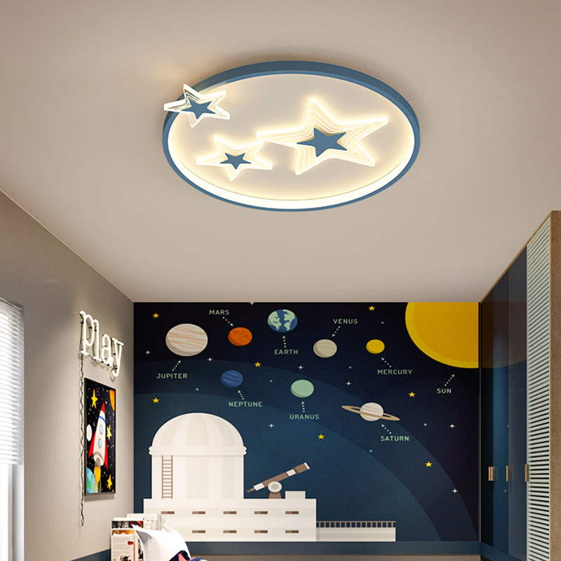 Modern Acrylic Round blue Ceiling Lights For Living Room Bedroom star Ceiling Lights(WH-MA-279)