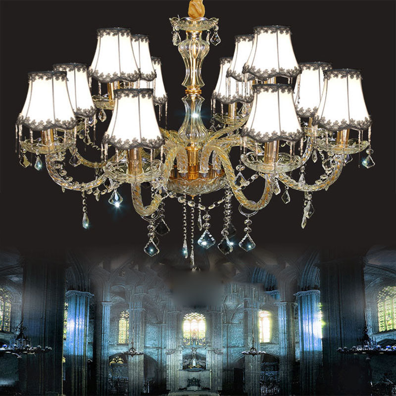 Cheap chandeliers for sale with Lamshade for Dining room Kitchen Lighting (WH-CY-65)