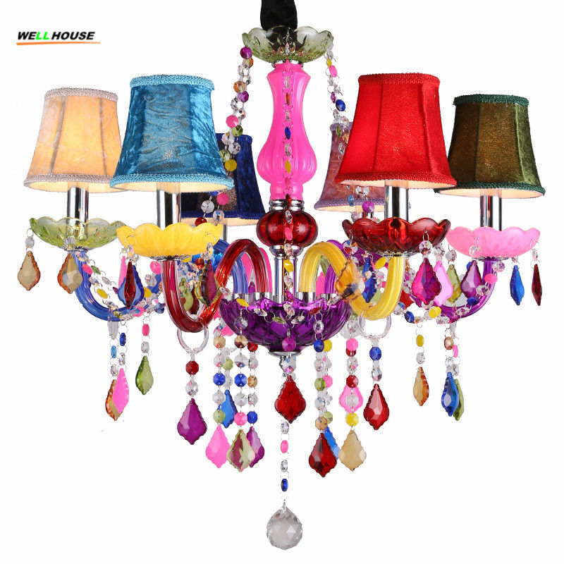 Colored crystal chandelier for Kids Children room Decoration (WH-CY-71)