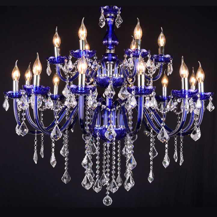 Modern bedroom Living room chandeliers Blue Color With Lampshade ( WH-CY-47)