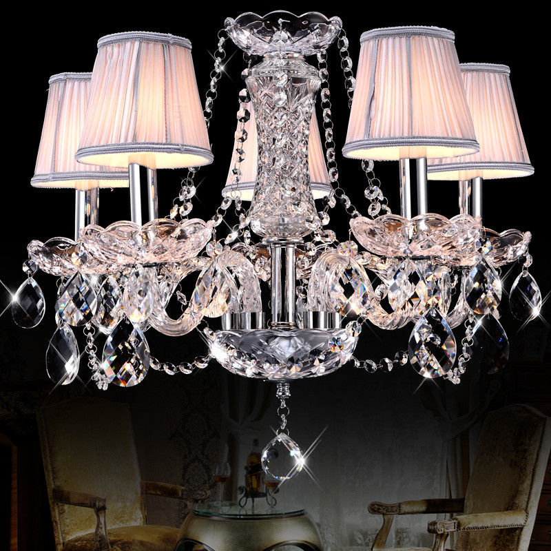 Reasonably priced crystal chandeliers with Lampshade(WH-CY-50)