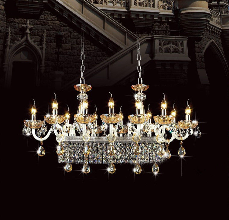 Long Rectangular dining crystal chandelier Lighting (WH-CY-106)