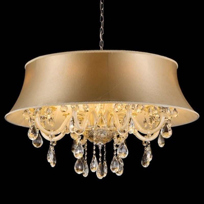 Tiered crystal chandelier with Lampshade (WH-CY-109)