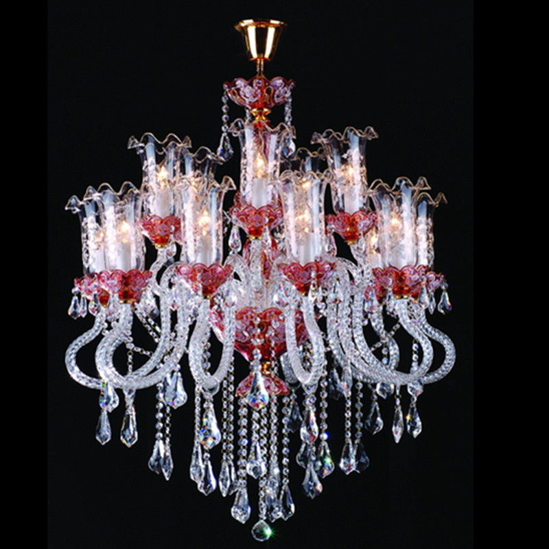 Paper Chandelier Lighting Crystal Hanging Glass Lamp (WH-CY-128)