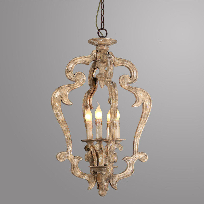 Outdoor wood chandelier for home lighting Fixtures (WH-CI-76)