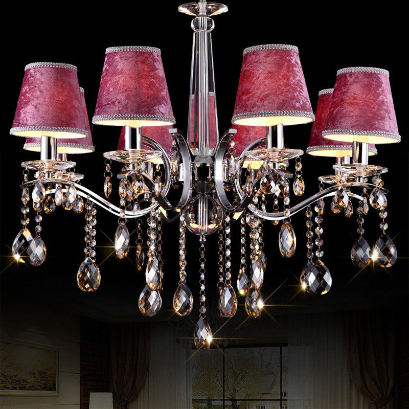 Grey Lampshade metal chandelier for indoor home lighting fixtures (WH-MI-61)