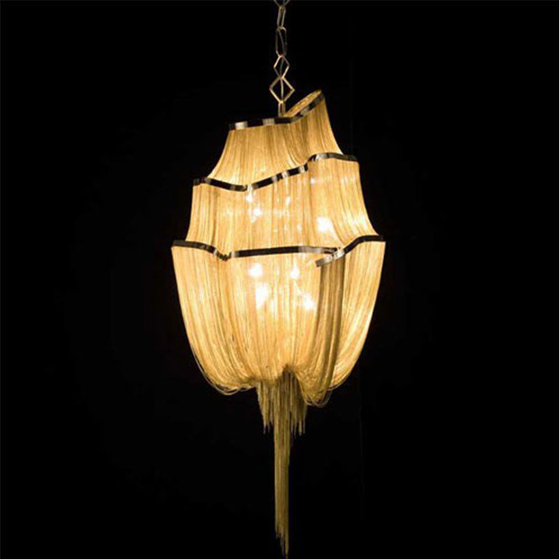Sliver Gold chain for hanging chandelier light fixtures （WH-CC-08)