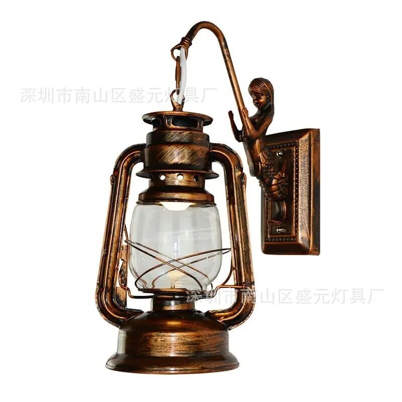 Vintage LED Wall Lamp Barn Lantern Retro Kerosene Wall Light (WH-VR-120)