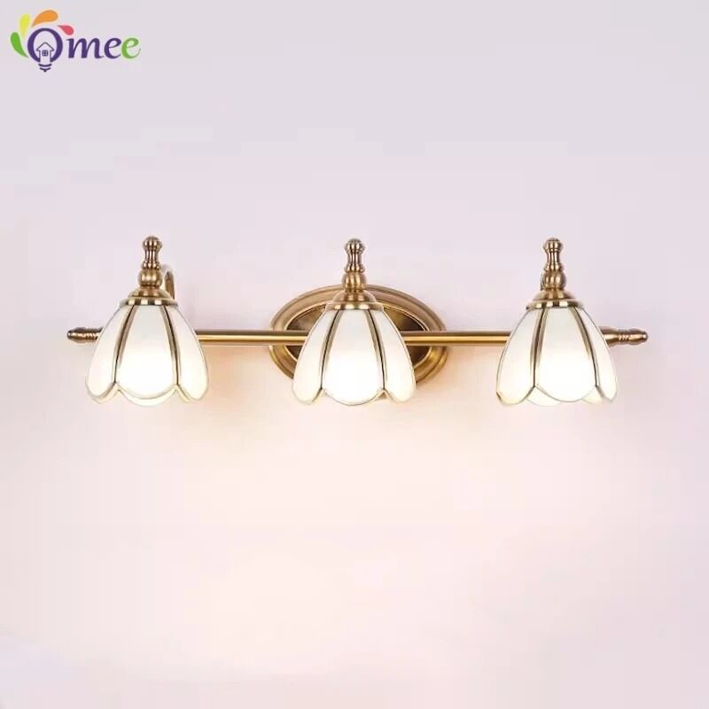 LED American vanity Mirror Headlight multicolor mirror cabinet Glass Wall lamp mirror wrought iron lamps (WH-MR-71)