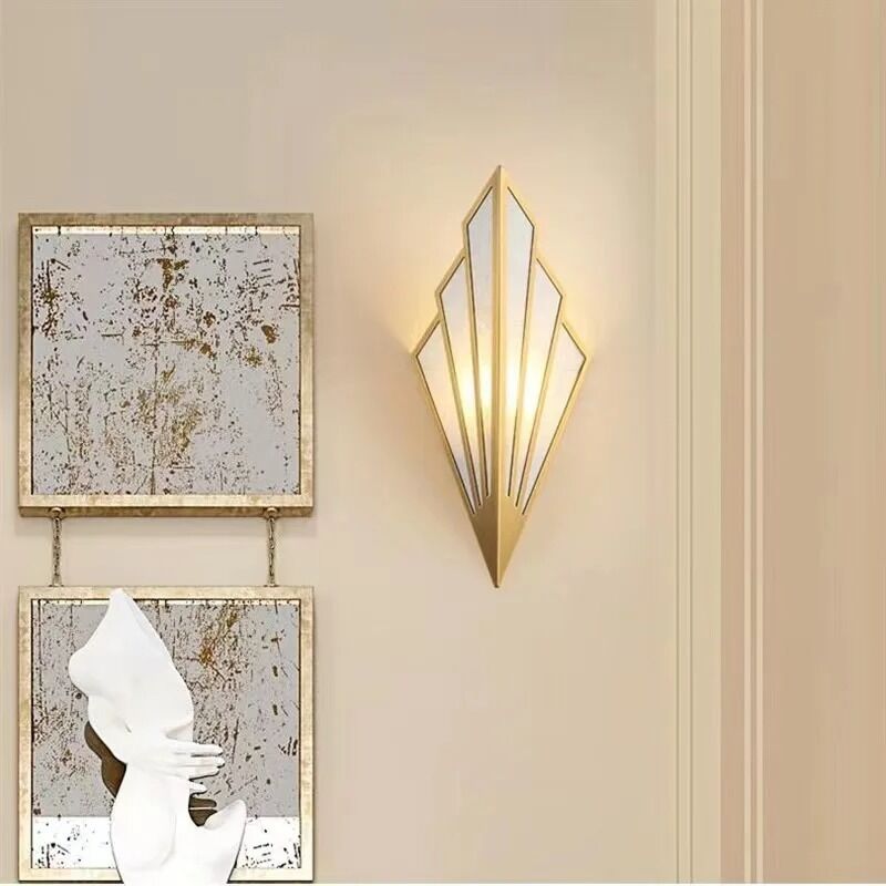Gold Geometry Bedside Wall Light Bathroom Mirror Light(WH-MR-87)