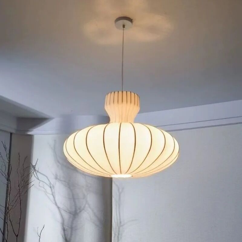 Japanese Style Chandelier Wabi-Sabi Pendant Light Retro Silk Pendant lamp (WH-VP-351)