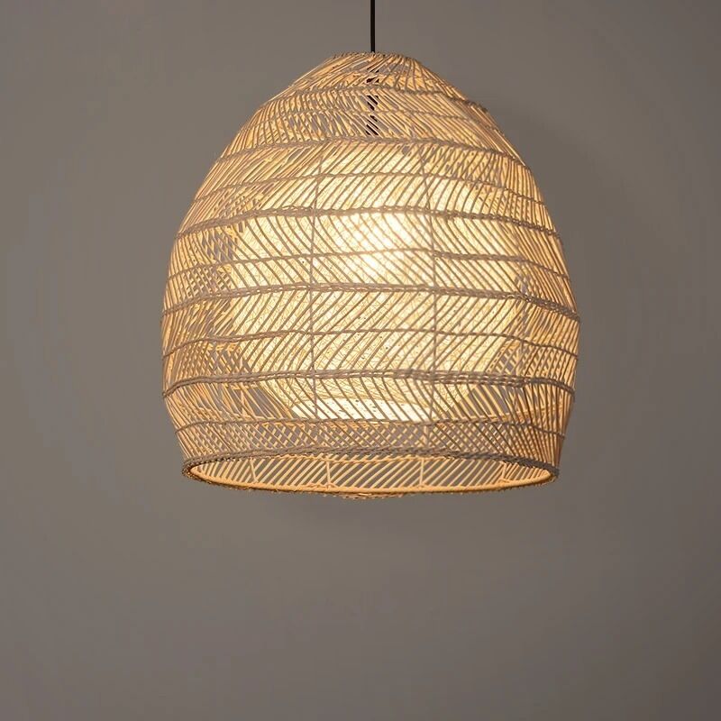 Dining Room Suspension Luminaire Loft Living Room Home Decor Handmake Rattan Pendant Lamp(WH-WP-130)