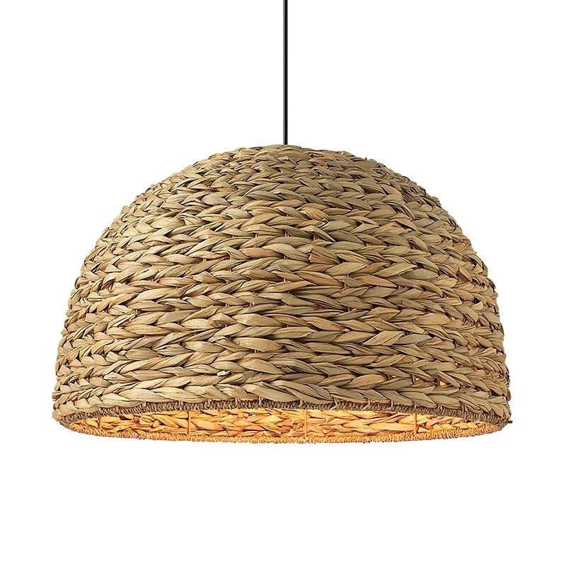 Dining Room Light Fixtures Bar Living Room Japanese Weaving Lamp Wabi-sabi Style Pendant Lights(WH-WP-148)