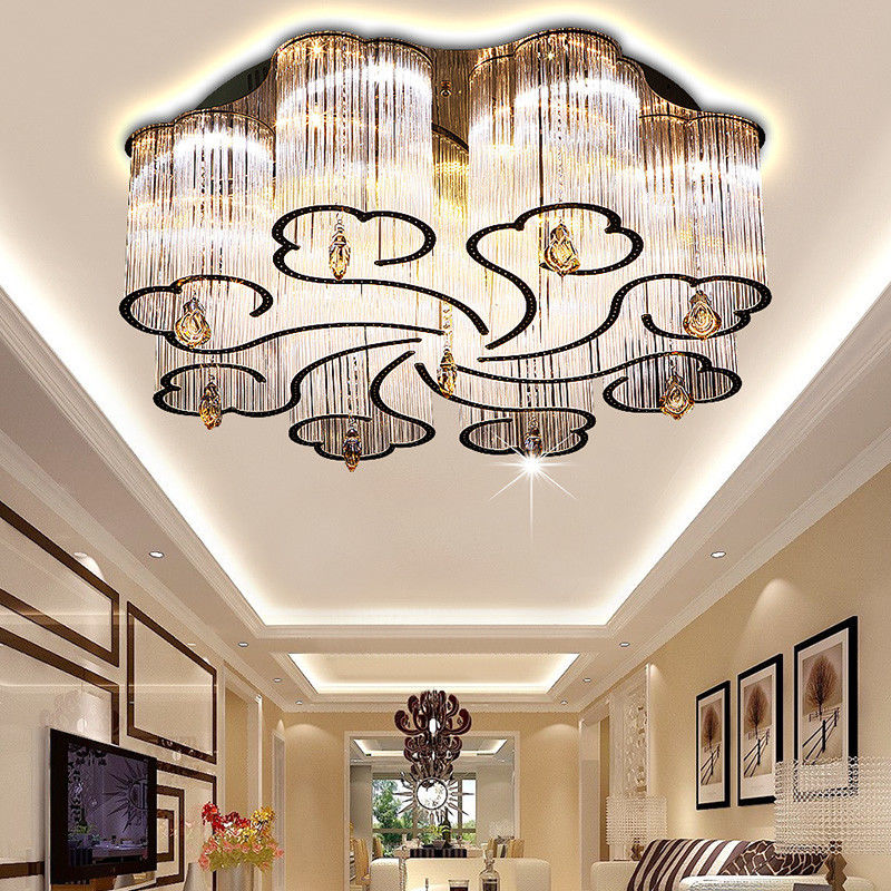 Low hanging crystal ceiling lights for indoor home Lighting Fixtures (WH-CA-20)