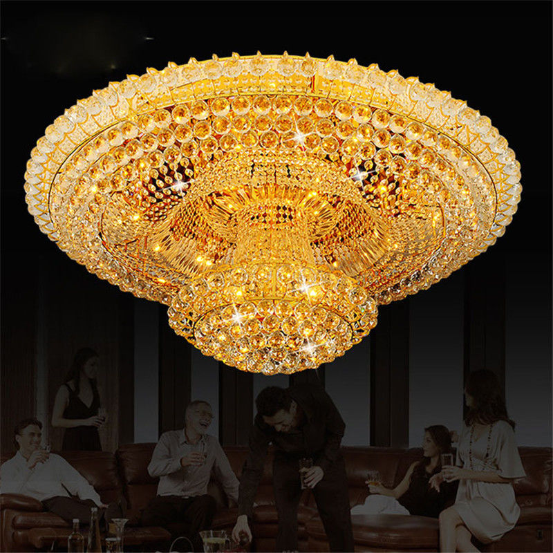 Contemporary Rose gold crystal ceiling lights for Home Project Lighting Fixtures (WH-CA-27)