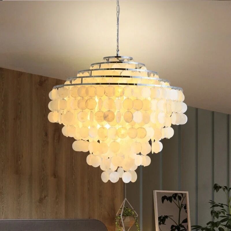 Shell Led Chandelier Restaurant Living Room Hanging Light Selene Chandelier（WH-AP-642）