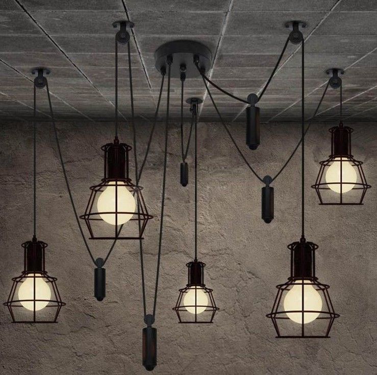 Vintage retro ceiling light Adjustable For Indoor House Coffee Shope Lighting (WH-LA-05)