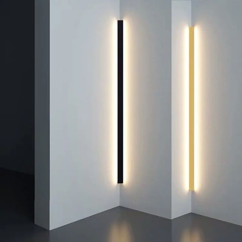 Nordic Black White LED Wall Lamp for Bedroom LED Long Strip Wall Lights （WH-AP-692）