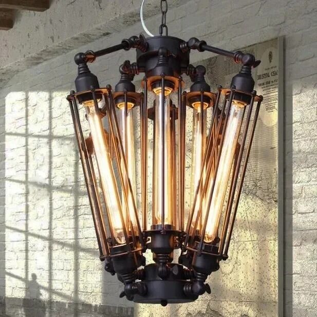Retro Industrial Style Iron Chandeliers Pendant Lamp （WH-AP-712）