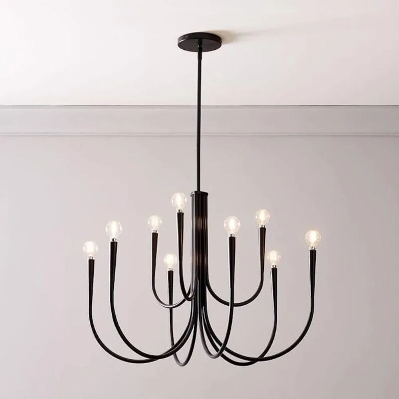 Retro Design Art Pendant Chandelier for Living Room Bedroom Gold Candle Restaurant Light （WH-AP-723）