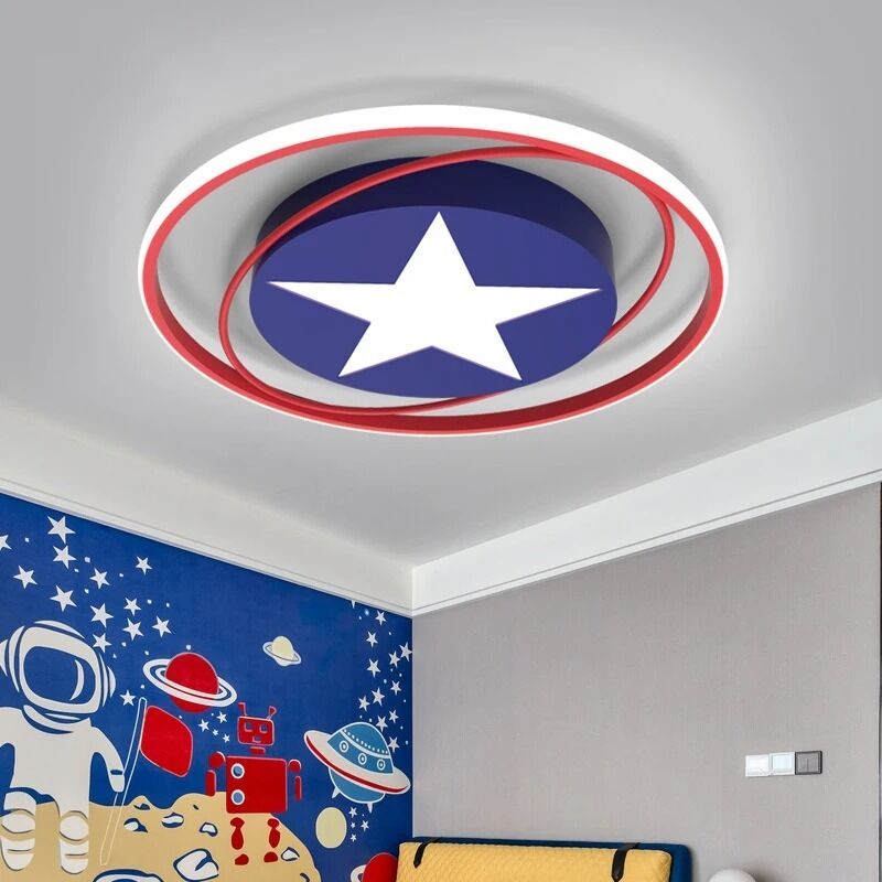 Children's room bedroom light minimalist modern cartoon America Captain lighting fixtures(WH-MA-335)