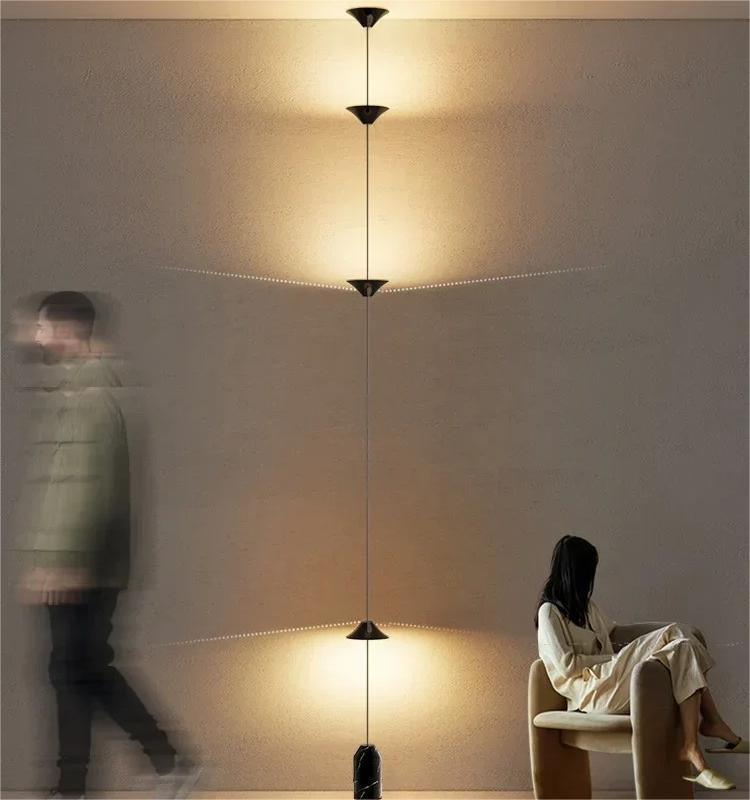Bedroom Bedside Lighting Hotel Background TV Wall Desigh Minimalist Cone Floor Lamp (WH-MFL-177)