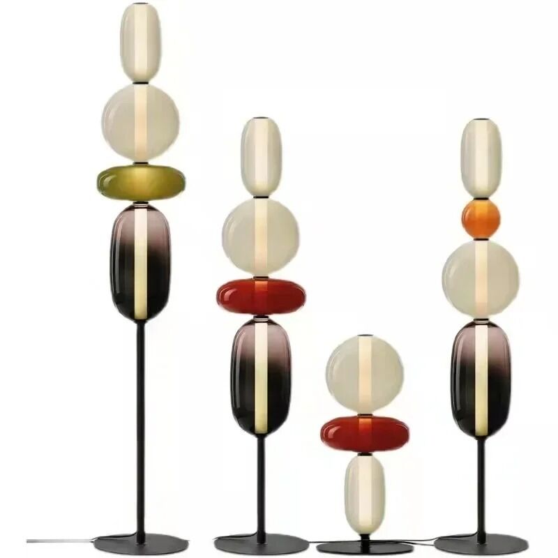 Indoor Lighting Bedroom Living Room Designer Colorful Glass Light Candy Floor Lamp(WH-MFL-180)