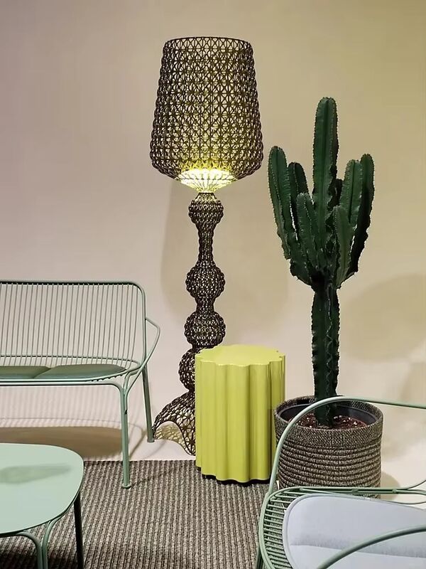 Bedroom Bedside Lights Living Room Elegant Home-applicant LED French Kabuki Floor Lamp(WH-MFL-208)