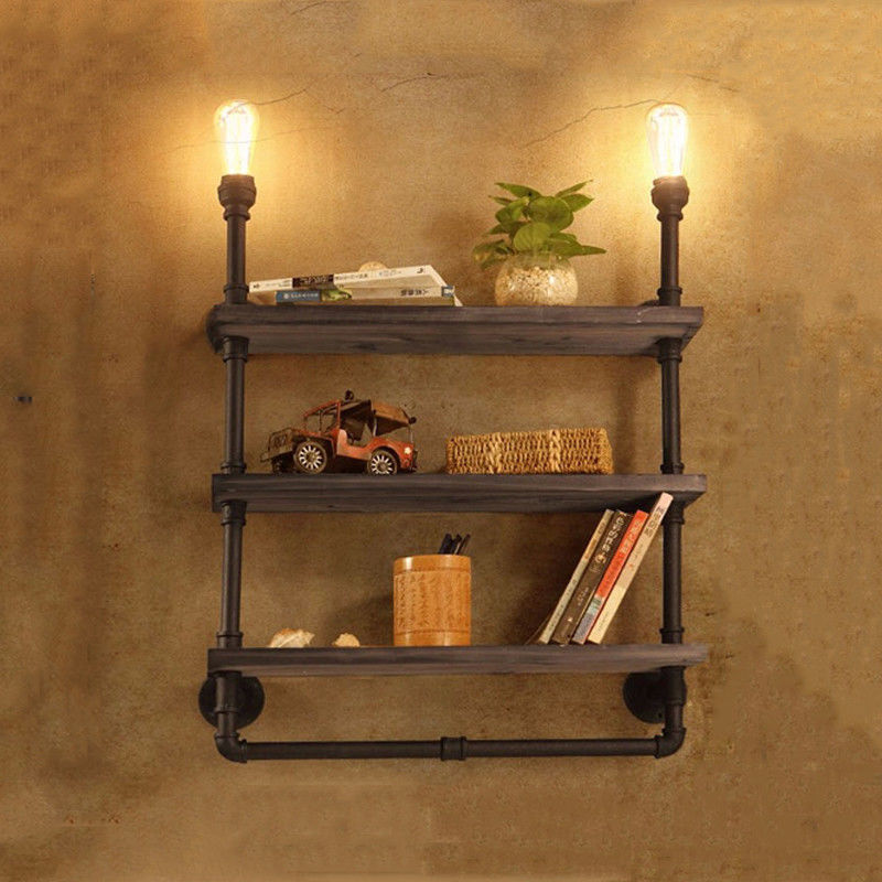 Rustic industrial wall lamp study store shop restaurant cafe light antique wall light （WH-VR-26)